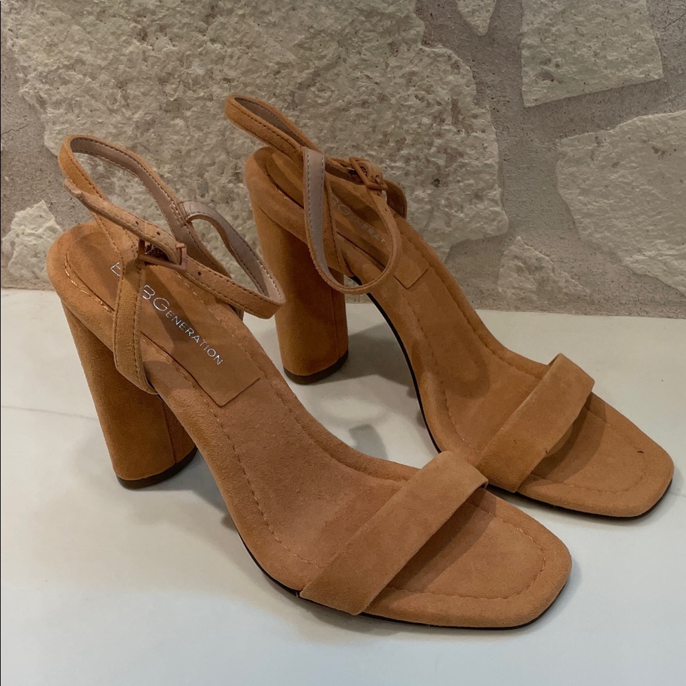 BCBGeneration Tan Suede Women's Heels
